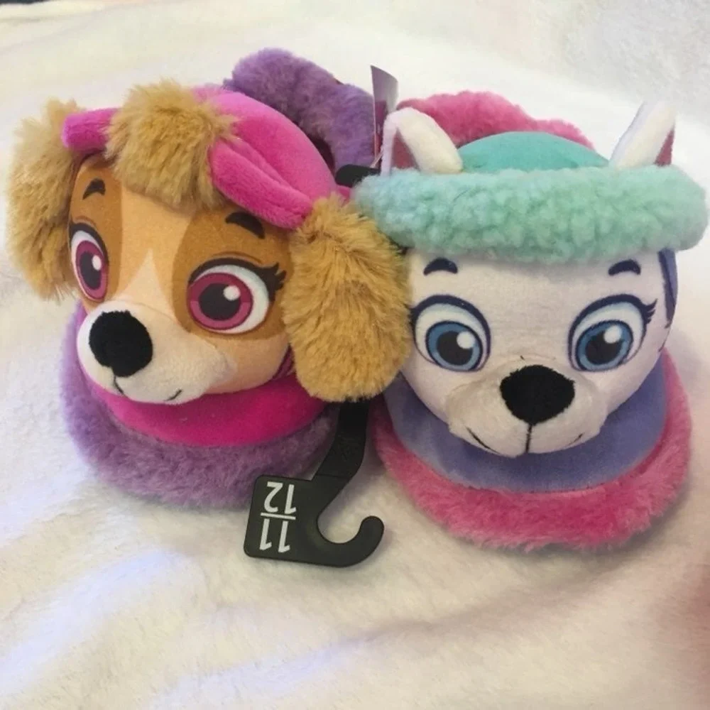 PAW PATROL Girls slippers size‎ 7/8 NWT